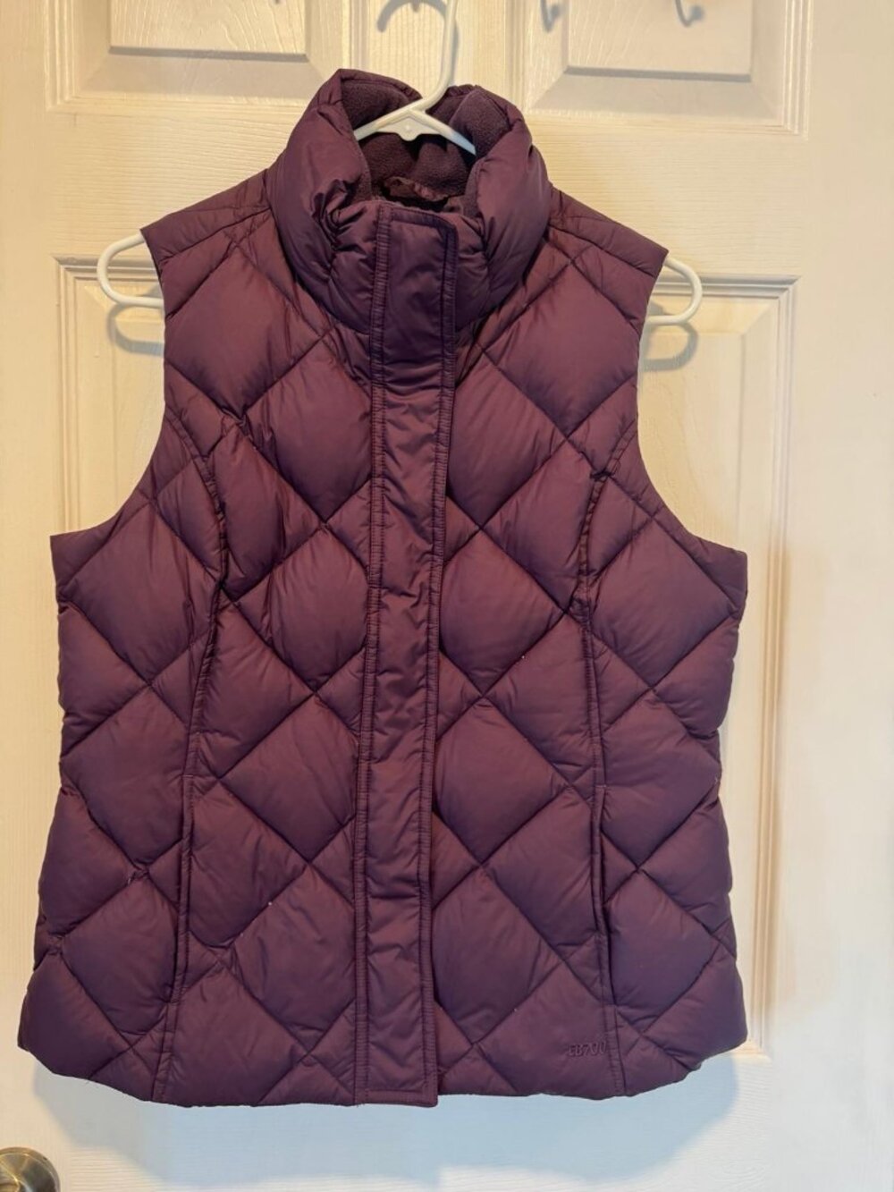 Eddie Bauer Women's Purple Quilted 700-Fill Goose Down Puffer Vest Size M
